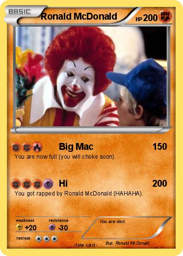 Pokemon Ronald McDonald