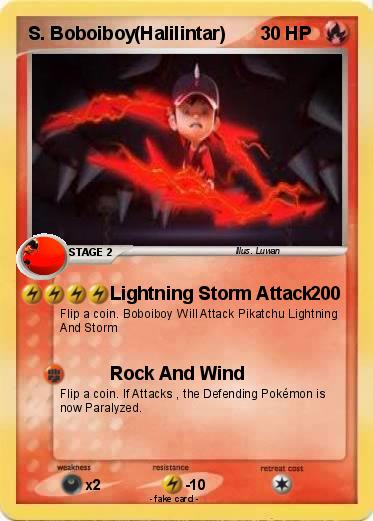 Pokemon S. Boboiboy(Halilintar)