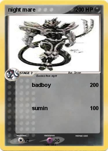 Pokemon night mare