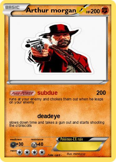 Pokemon Arthur morgan