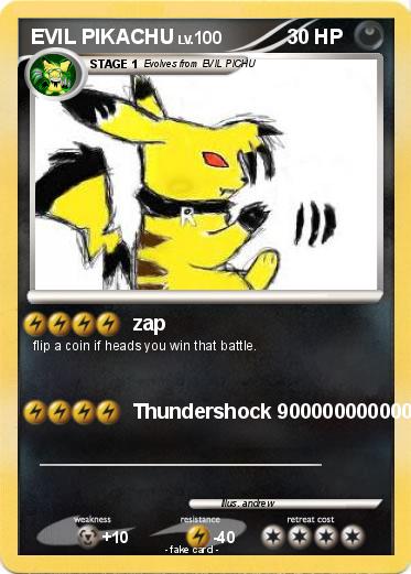Pokemon EVIL PIKACHU