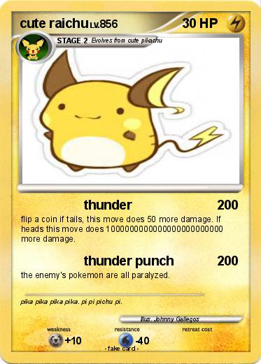Pokemon cute raichu