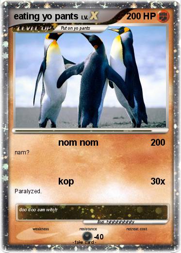 Pokemon eating yo pants