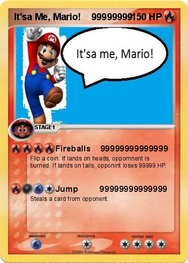 Pokemon It'sa Me, Mario!    99999999