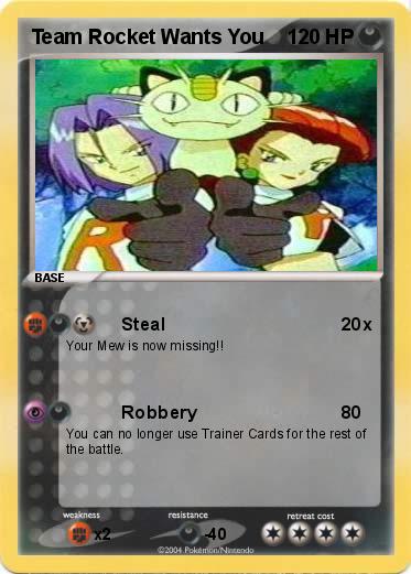 Pokemon Team Rocket Wants You