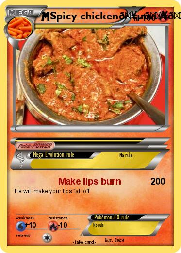 Pokemon Spicy chicken???