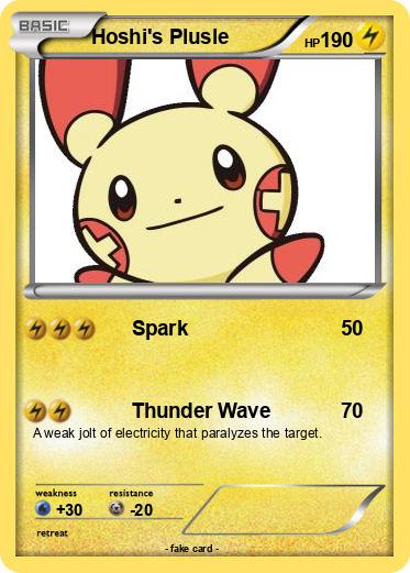 Pokemon Hoshi's Plusle