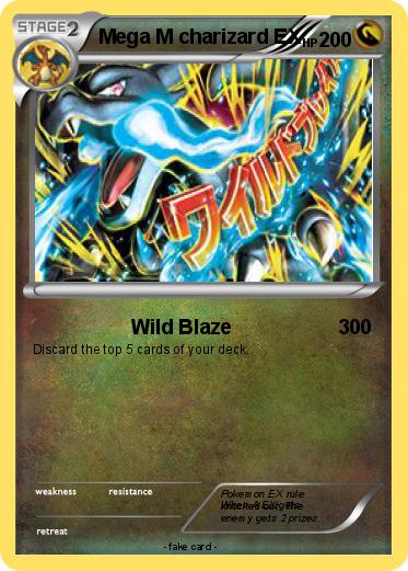 Pokemon Mega M charizard EX