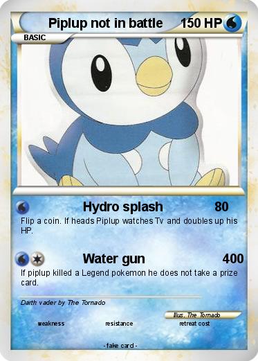 Pokemon Piplup not in battle