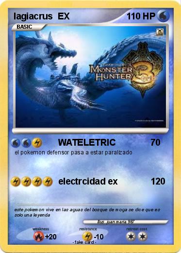 Pokemon lagiacrus  EX