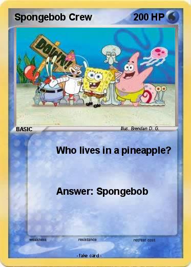 Pokemon Spongebob Crew