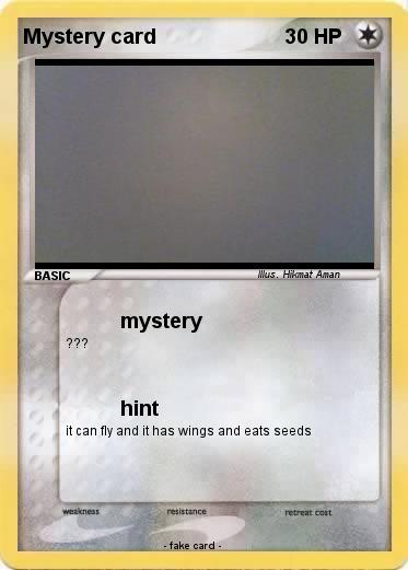 Pokemon Mystery card