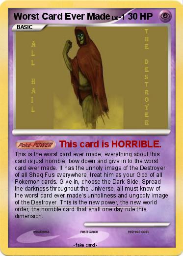 Pokemon Worst Card Ever Made