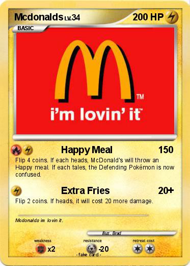 Pokemon Mcdonalds