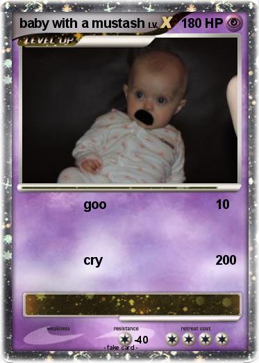 Pokemon baby with a mustash