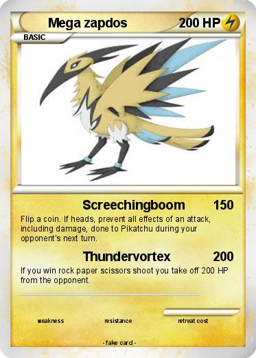 Pokemon Mega zapdos