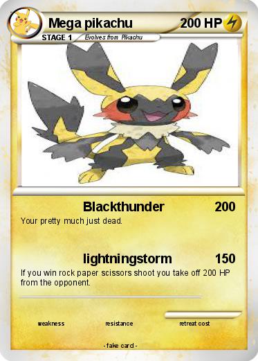 Pokemon Mega pikachu