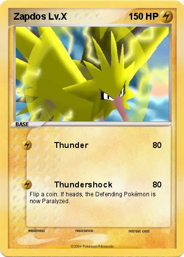 Pokemon Zapdos Lv.X