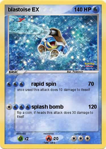Pokemon blastoise EX