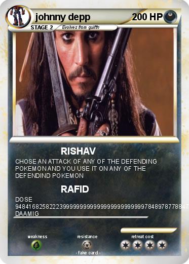 Pokemon johnny depp