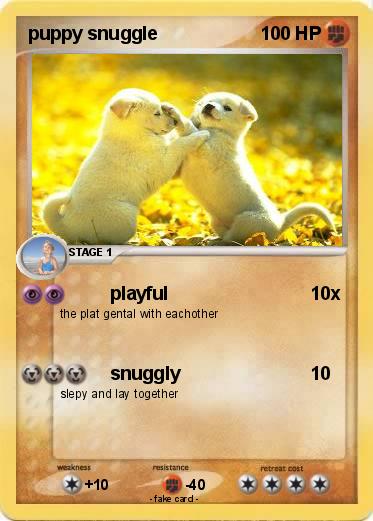 Pokemon puppy snuggle