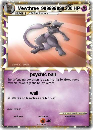 Pokemon Mewthree  999999999