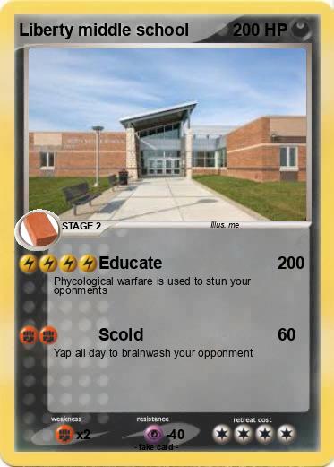 Pokemon Liberty middle school