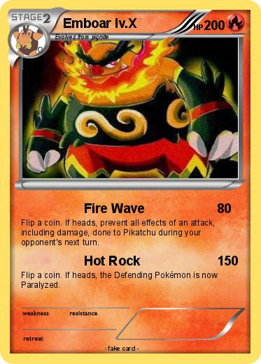 Pokemon Emboar lv.X