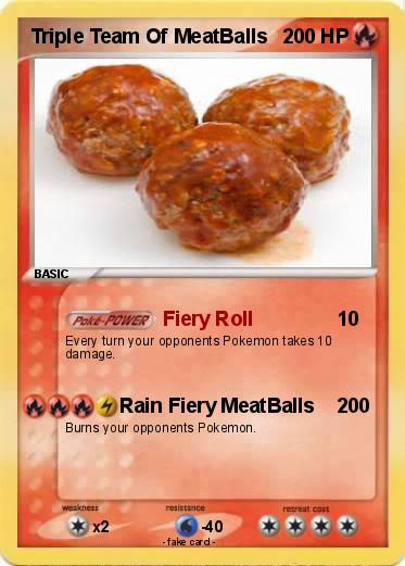 Pokemon Triple Team Of MeatBalls