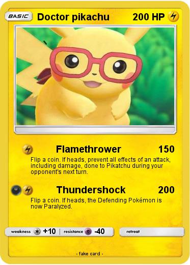 Pokemon Doctor pikachu