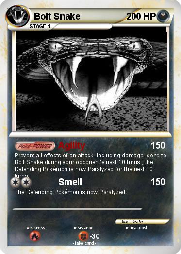 Pokemon Bolt Snake