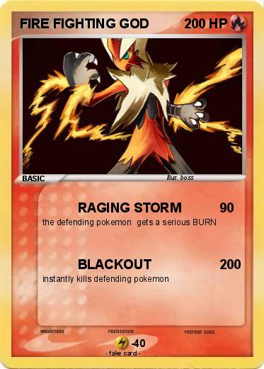 Pokemon FIRE FIGHTING GOD