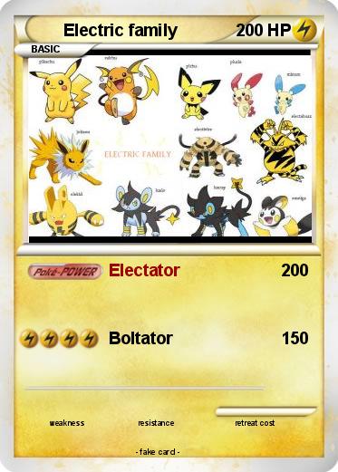Pokemon Electric family