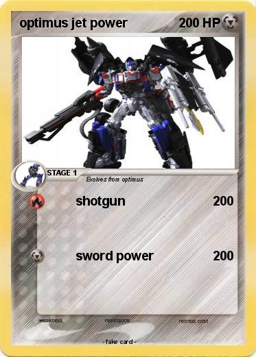 Pokemon optimus jet power