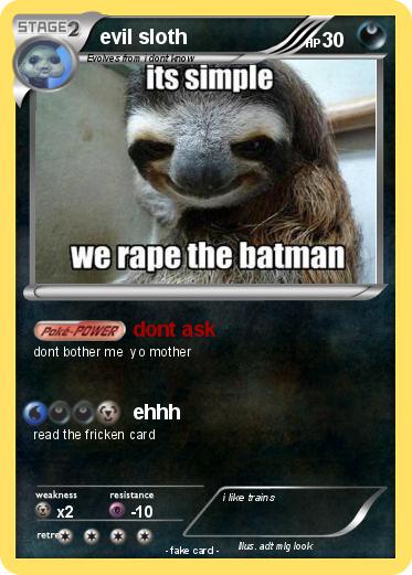 Pokemon evil sloth