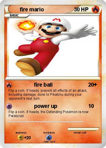 Pokemon fire mario