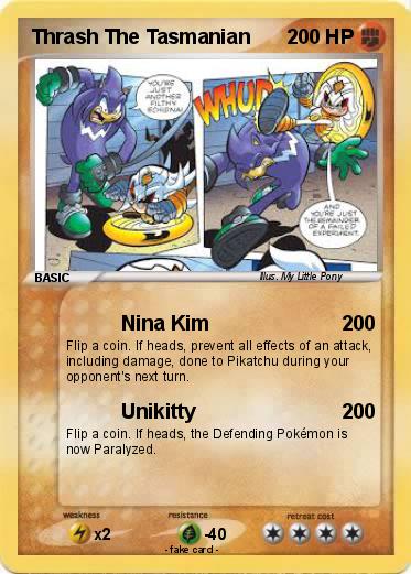 Pokemon Thrash The Tasmanian