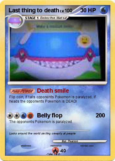 Pokemon Last thing to death