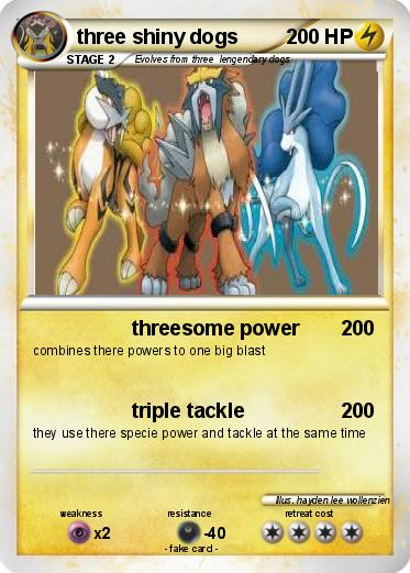 Pokemon three shiny dogs