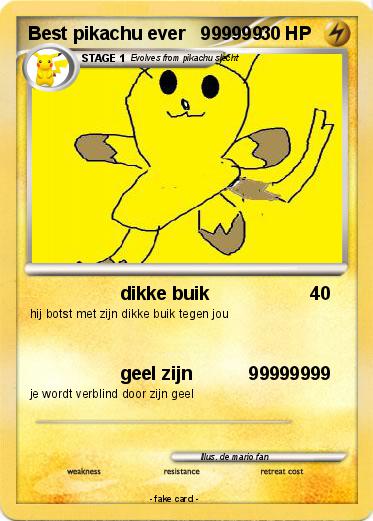Pokemon Best pikachu ever   999999