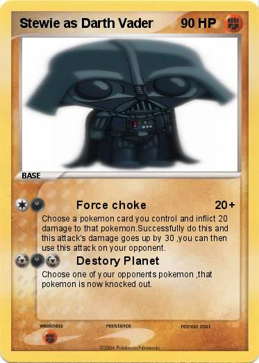 Pokemon Stewie as Darth Vader