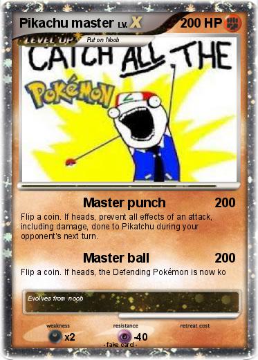 Pokemon Pikachu master