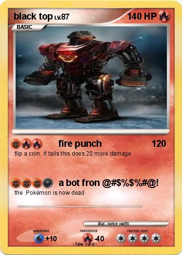 Pokemon black top