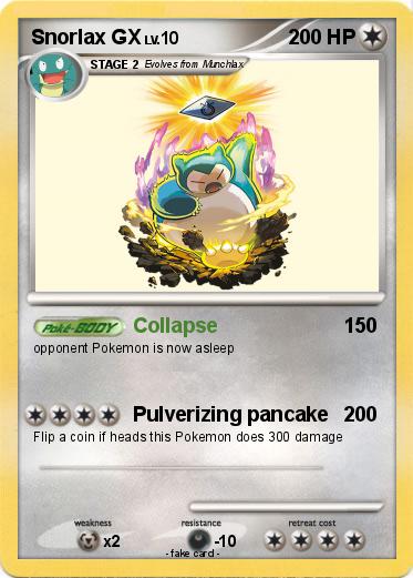 Pokemon Snorlax GX