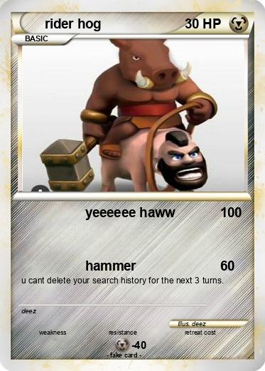 Pokemon rider hog