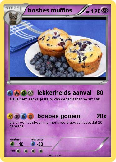 Pokemon bosbes muffins