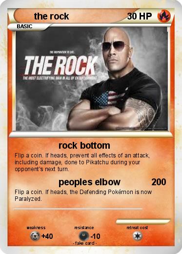 Pokemon the rock