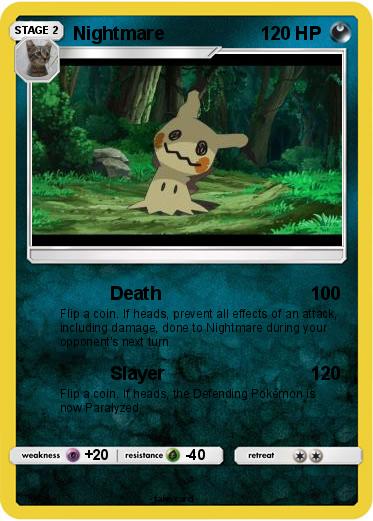 Pokemon Nightmare Pokemon Nightmare
