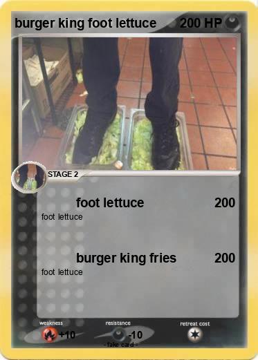Pokemon burger king foot lettuce