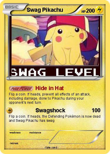 Pokemon Swag Pikachu
